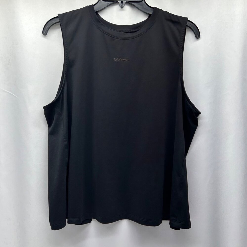 Lululemon Pace Crush Cross Back Tank Women's Large Black